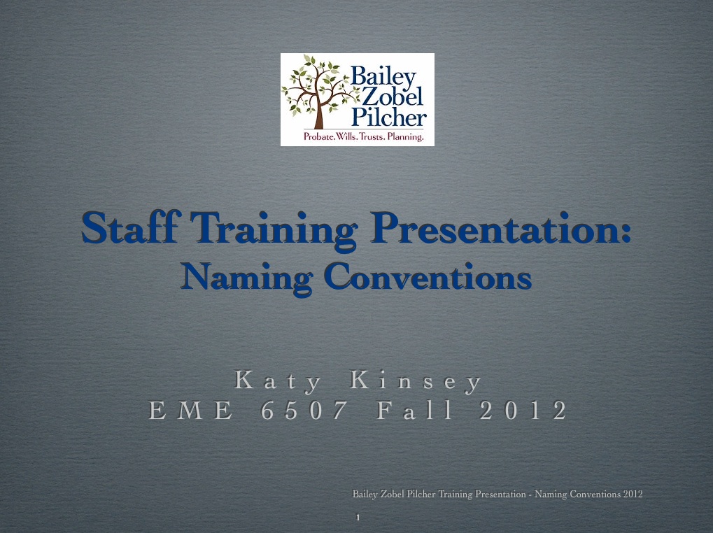 Narrated Presentation Screen Shot