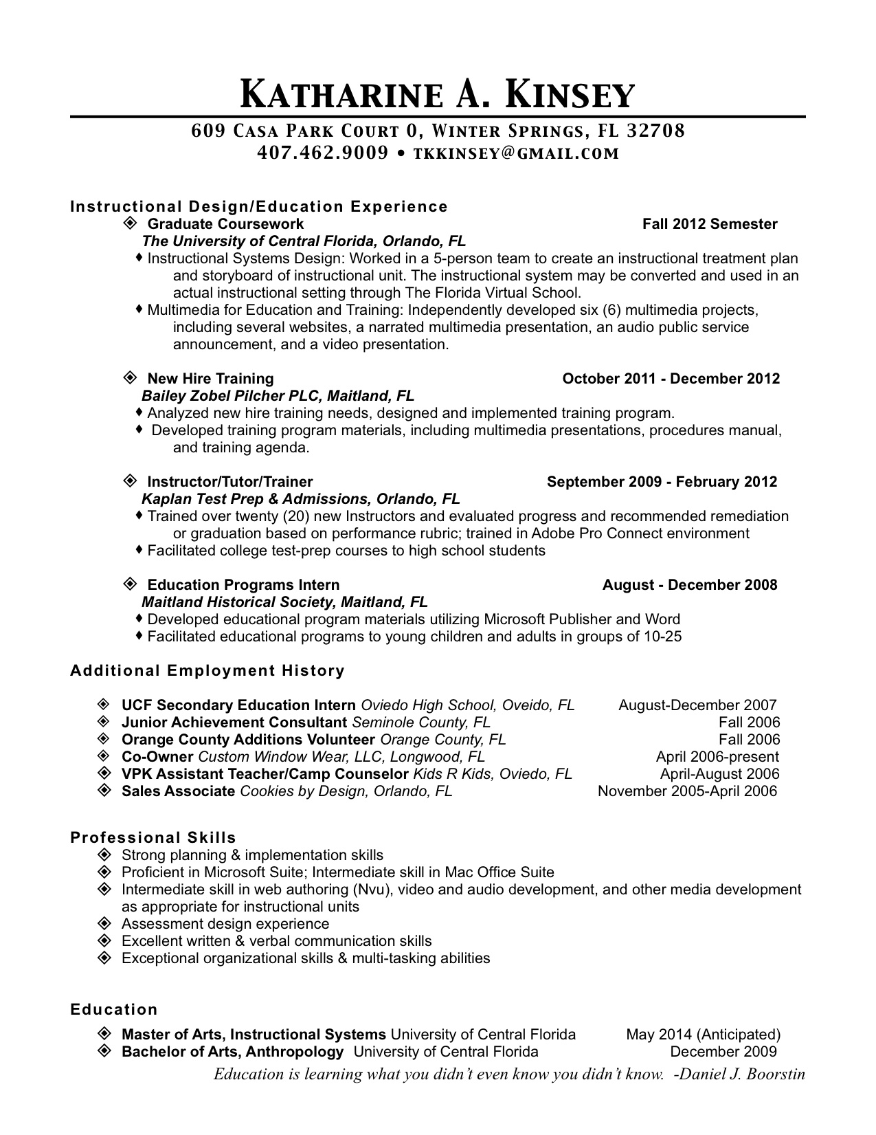 Katy Resume